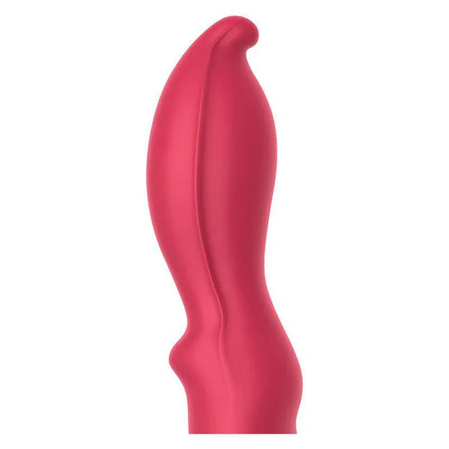 Buldy Head Silicone toy in vibrant pink, featuring a smooth and flexible design by Link & Joy.