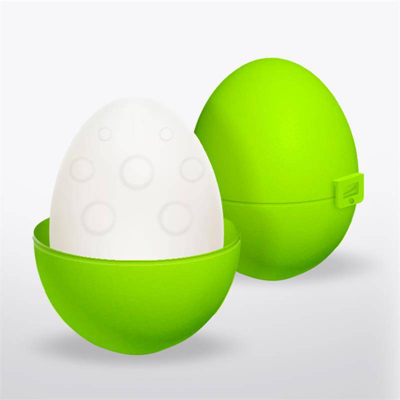 Bumpy Masturbator Egg Elastic Green - secretsextoys.store