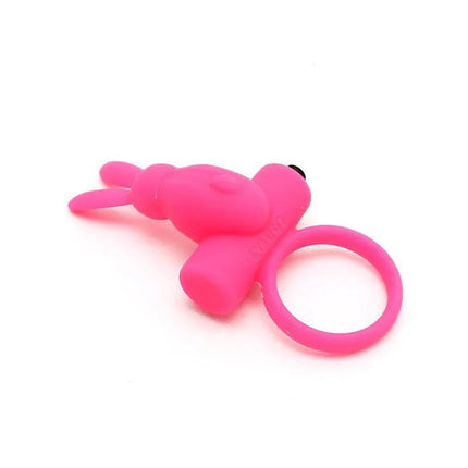 Bunny Cock Ring Vienna Pink vibrating ring with bunny design for couples, enhancing pleasure and erection strength.