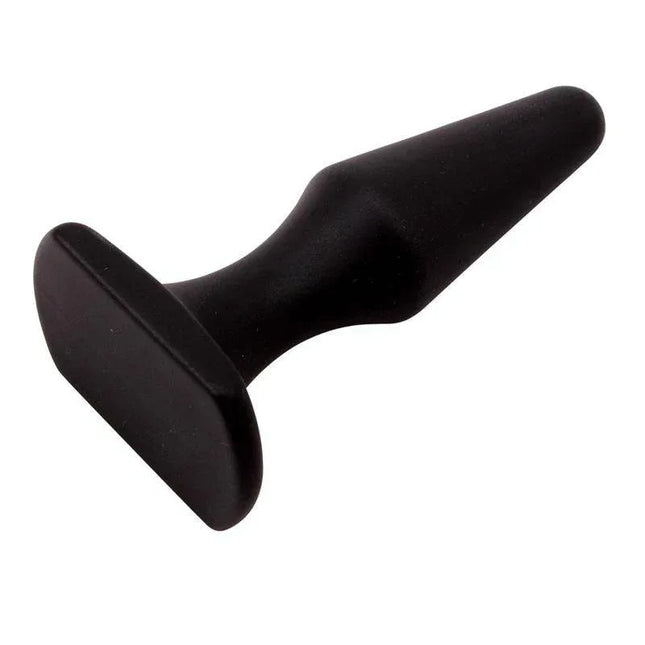 Butt Plug 10.4 x 2.9 cm Silicone Black, designed for anal play with soft texture, ideal for beginners and experienced users.
