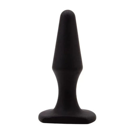 Butt Plug 10.4 x 2.9 cm Silicone Black, smooth and soft for comfortable anal play, suitable for beginners and experienced users.
