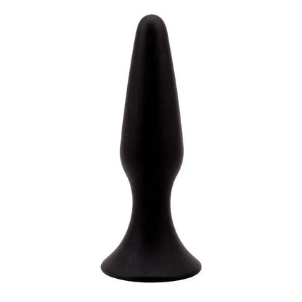 Butt Plug 12.5 x 3.1 cm Silicone Black for enhanced intimate play, featuring a smooth, skin-safe design suitable for all users.