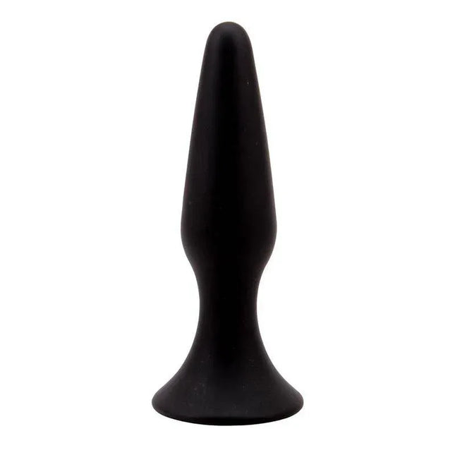 Butt Plug 12.5 x 3.1 cm Silicone Black for enhanced intimate play, featuring a smooth, skin-safe design suitable for all users.