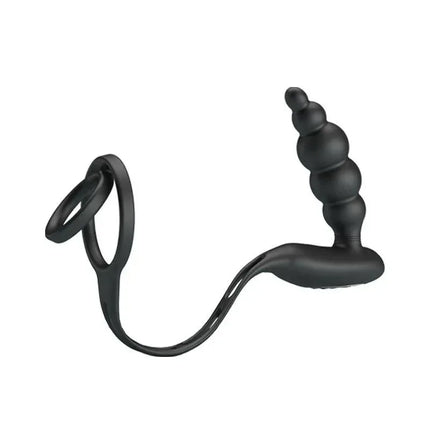 Butt Plug and Penis Ring with Vibration for dual stimulation and enhanced pleasure experience.