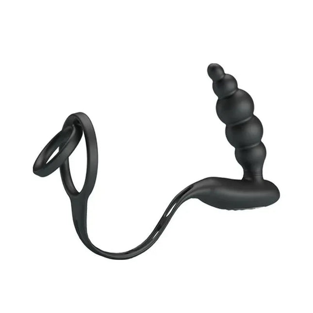 Butt Plug and Penis Ring with Vibration for dual stimulation and enhanced pleasure experience.