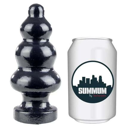 Butt Plug Cactass 14.5 cm next to a can for size comparison, progressive diameter for experienced users, body-safe vinyl