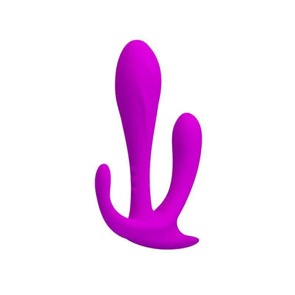 Butt Plug Edgar Purple with multi-textured zones for enhanced stimulation, designed for pleasure and waterproof usage.