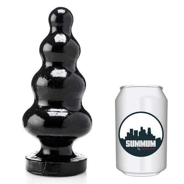 Butt Plug Kawai 19 cm vinyl anal plug with rounded tip, shown next to a soda can for size comparison.