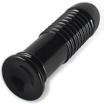 Butt Plug King Sized Anal Bumper 8 Black, large black anal plug for comfort and safety, made from body-safe PVC material.
