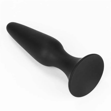 Butt Plug Lure Me Size S Black with smooth silicone and rounded tip for beginners