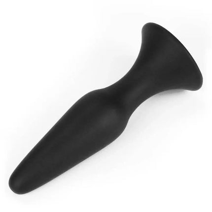 Butt Plug Lure Me Size S Black, beginner-friendly anal plug with smooth silicone feel and rounded tip for comfortable insertion.