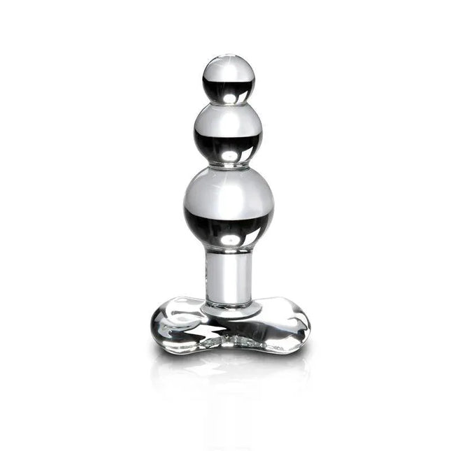 Elegant Butt Plug No. 47 hand-blown glass massager showcasing luxury craftsmanship and unique design.