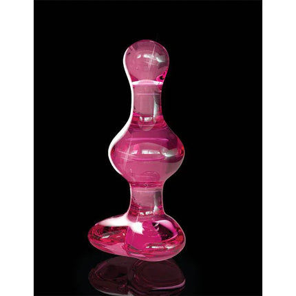 Elegant hand-blown Butt Plug No. 75 made from premium Icicle glass, featuring a sleek and unique design for enhanced pleasure.