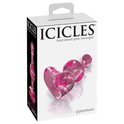 Butt Plug No. 75 in hand-blown Icicle glass packaging, showcasing premium glass massager design and craftsmanship.