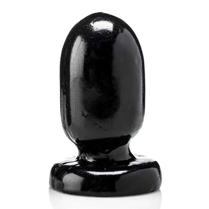 Butt Plug Puma 14 cm - black vinyl anal plug with rounded tip and tapered shaft for advanced users seeking precision and comfort.