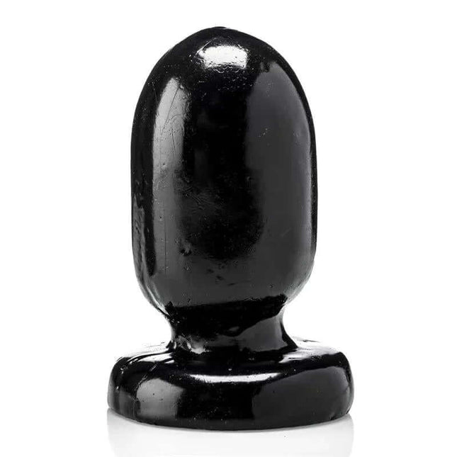 Butt Plug Puma 14 cm - black vinyl anal plug with rounded tip and tapered shaft for advanced users seeking precision and comfort.