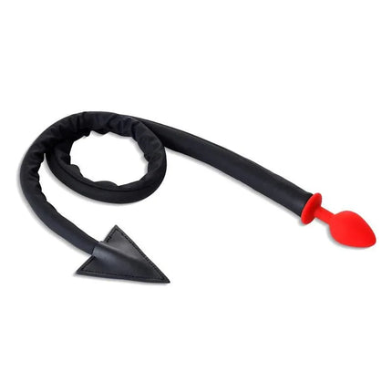 Butt Plug with Devil Tail by A-GUSTO, playful anal accessory with unique devil-tail design for enhanced intimate experiences.