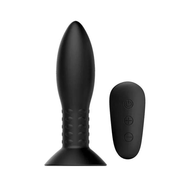 Butt Plug with Vibration and Rotation made from premium silicone with remote control for enhanced pleasure and comfort.