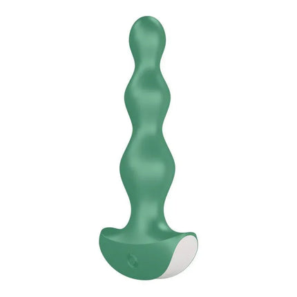 Butt Plug with Vibration Lolli Plug 2 Green with soft silicone design for versatile anal pleasure and prostate stimulation.