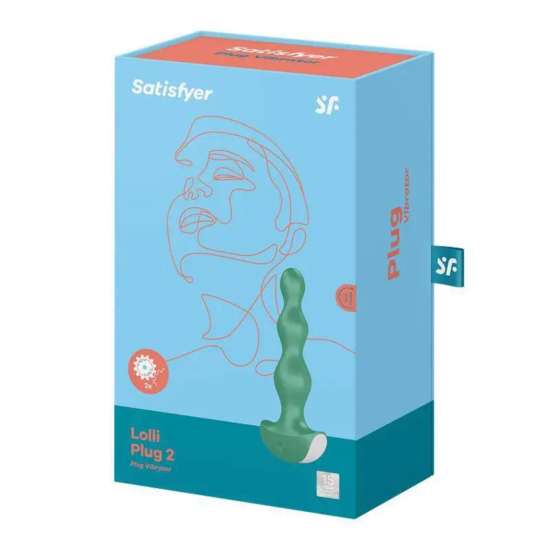 Butt Plug with Vibration Lolli Plug 2 Green - secretsextoys.store