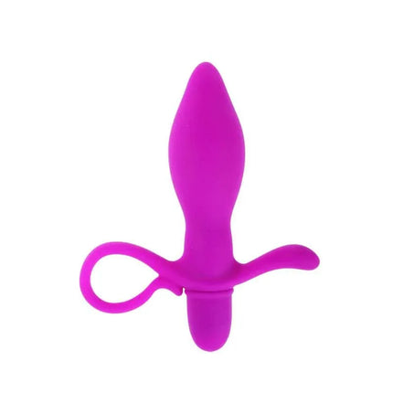 Butt Plug with Vibration Taylor Purple - premium anal toy with perineum stimulator, bulbous design, adult pleasure product in vibrant purple.