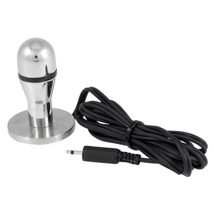 Butt Plug/Dildo Electro Shock, aluminium alloy, sleek design and precision stimulation, with attached black cable