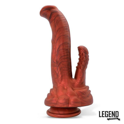Bycephalor Liquid Silicone Dildo 23,5 cm by Legend Dildos, dinosaur-themed fantasy toy, durable and safe, for immersive play.