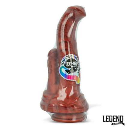 Bycephalor Liquid Silicone Dildo 23,5 cm - dinosaur-themed fantasy toy from Lengen Dildos, featuring ultra-silky silicone design.