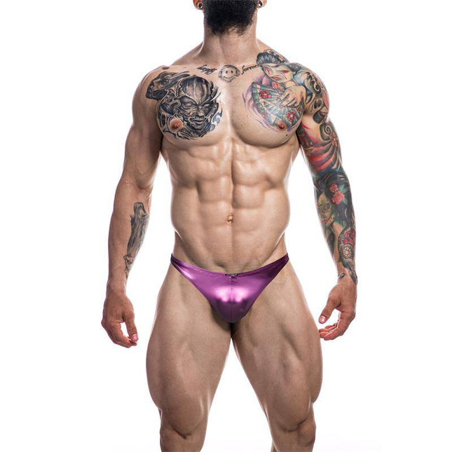 C4M03 Classic Thong Pink Skai, designed for men with bold style; features 93% Polyester, 7% Elastane for comfort and performance.