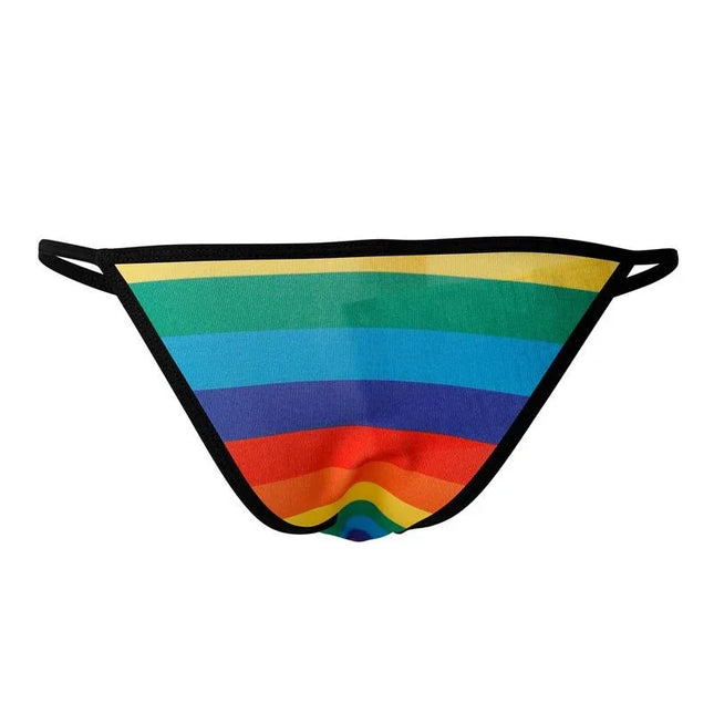 C4M12 Briefkini Rainbow - vibrant menswear underwear with a modern, bold rainbow design by CUT4MEN for confident style.
