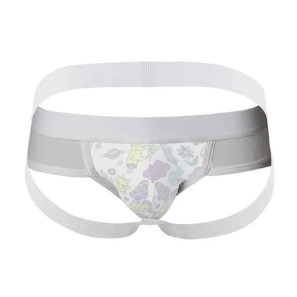 C4M13 Mixed Jockstrap Miami Ink by CUT4MEN with modern silhouette and transparent panels, designed for style-minded men.