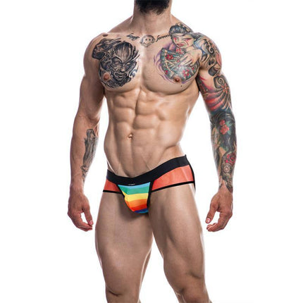 C4M13 Mixed Jockstrap Rainbow by CUT4MEN, colorful men's underwear with modern design and comfort.