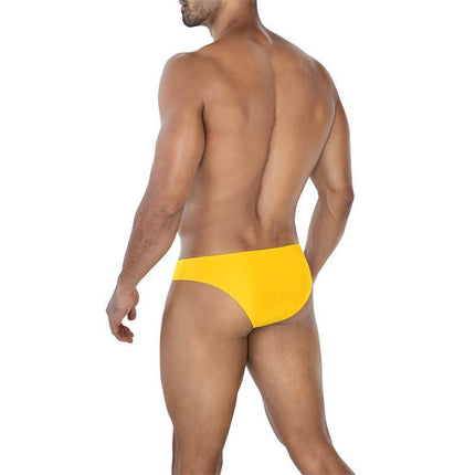 C4MSPX01 Micro Brief Bright Yellow showcasing sleek design and bold color for versatile wear from CUT4MEN collection