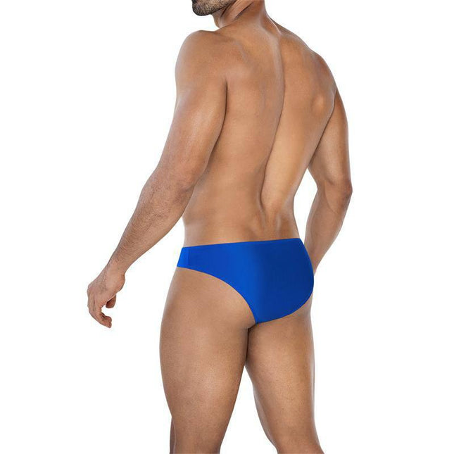 C4MSPX01 Micro Brief Royal Blue, men's stylish underwear, side view, vibrant color, swimwear from CUT4MEN, available in S, M, L, XL.