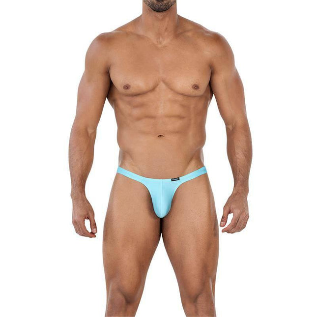 C4MSPX06 Brazilian Thong Aqua - men's swimwear and underwear from CUT4MEN, showcasing sleek design and lightweight comfort.