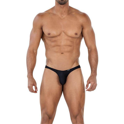 C4MSPX06 Brazilian Thong Black for men, sporty and comfortable design, black base with color accents, CUT4MEN collection.