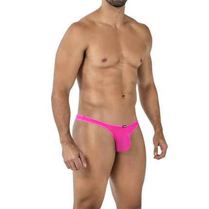 C4MSPX07 Capri Brief Hot Pink men's underwear showcasing sleek, avant-garde design part of CUT4MEN GLOW collection.