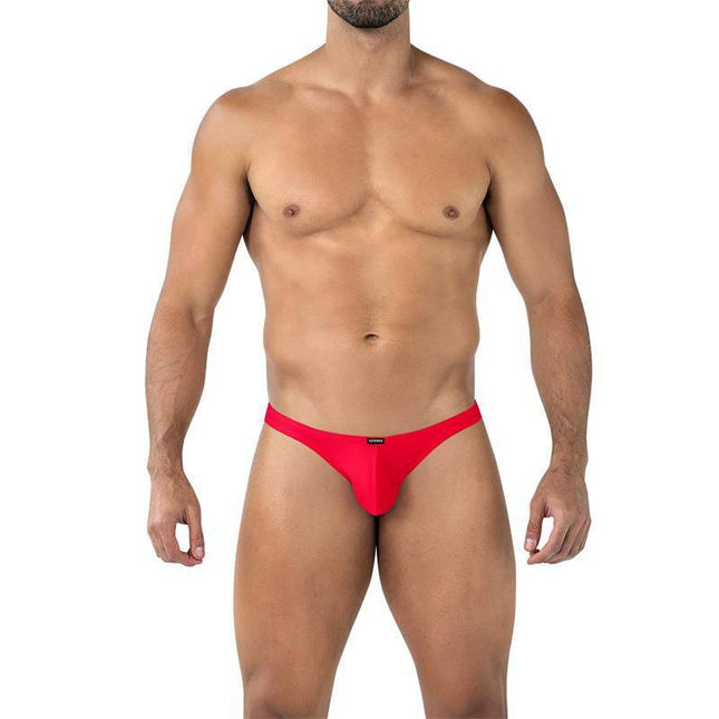 C4MSPX07 Capri Brief Scarlet from CUT4MEN GLOW, modern high-performance male brief, scarlet color, ergonomic pouch, size S to XL.