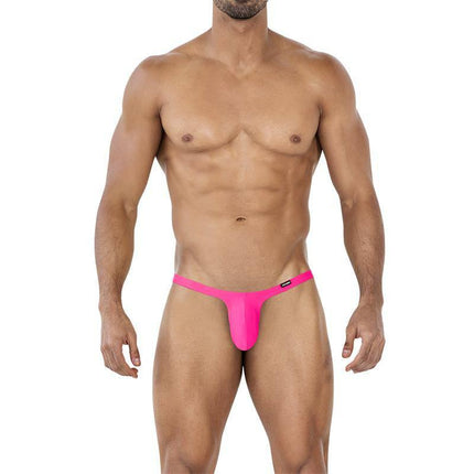Model wearing C4MSPX11 Micro Thong Hot Pink showing front view