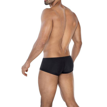C4MSPX13 Hipster Brief Black by CUT4MEN, versatile men's undergarment and swimwear option, back view showcasing snug fit and modern design.