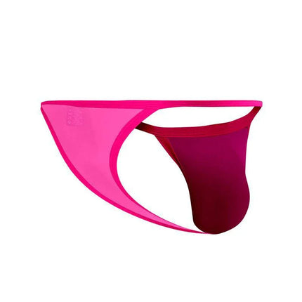 C4MSPX16 Tanga Kini Hot Pink men's thong, bold design, seductive, versatile style, available sizes S-XL, in striking hot pink color.