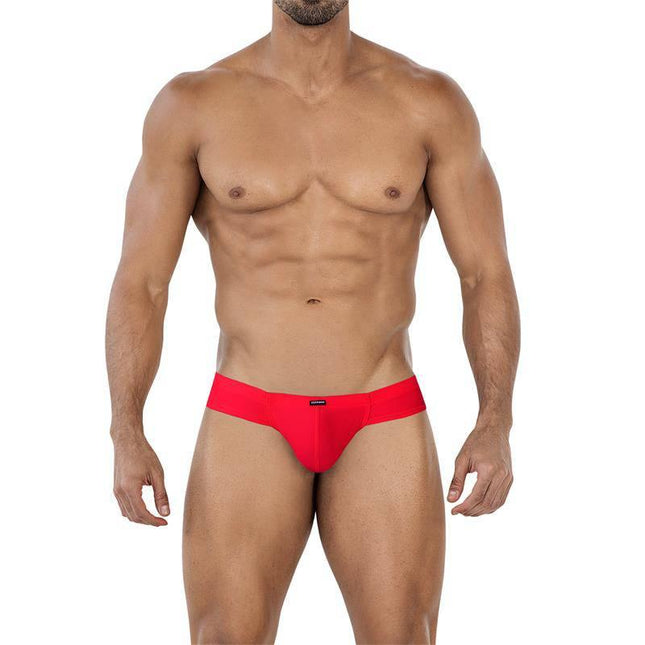 CUT4MEN C4MSPX22 Cheeky Brief Scarlet for men, bold red in size S to XL, offering support and style.