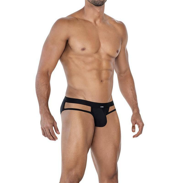 C4MSPX23 Web Jockstrap Black showcasing a modern, athletic design for comfort and style.