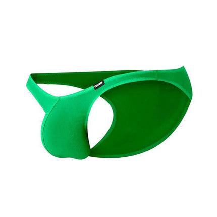 C4MSPXBUL01 Low Rise Bulge Brief Green in vibrant color, featuring a slim fit and modern design for comfort and style.