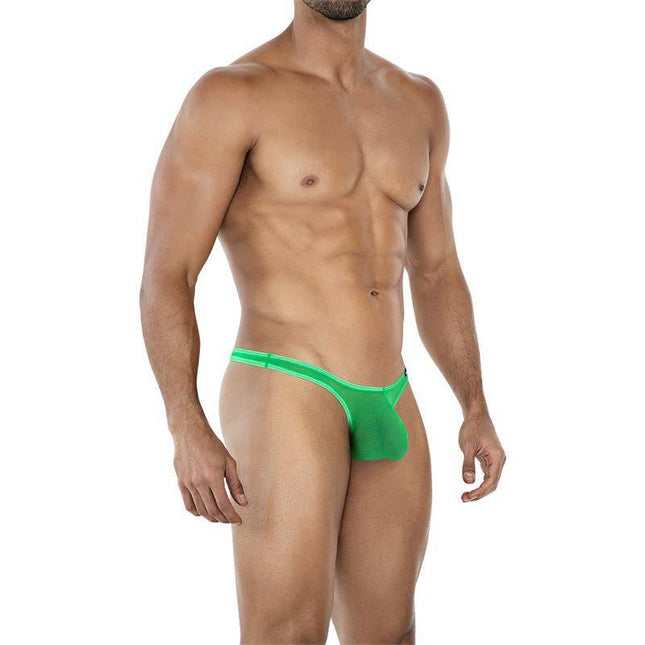 C4MSPXBUL02 String Bulge Green SP4NDEX Bulge Thong for men providing comfort and confidence in green color