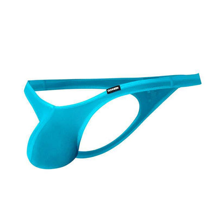 C4MSPXBUL02 String Bulge Turquoise men's thong, turquoise color, part of SP4NDEX collection, designed for comfort and lift.