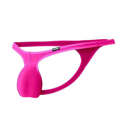 C4MSPXBUL03 Micro Thong Hot Pink for men with ergonomic front pouch, body-enhancing design, made of polyamide and elastane.