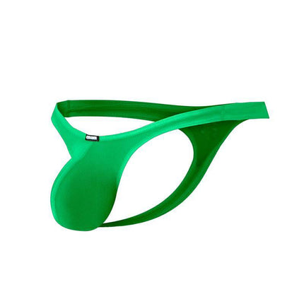 C4MSPXBUL04 Thong Bulge Plus Green, stylish men's underwear in bold green color for comfort and fashion, CUT4MEN brand