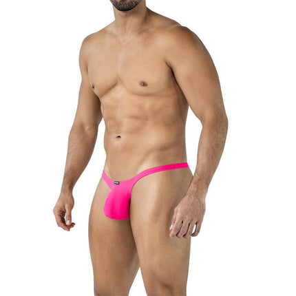 C4MSPXBUL04 Thong Bulge Plus Hot Pink for men featuring bold design and supportive pouch in a minimalist silhouette.