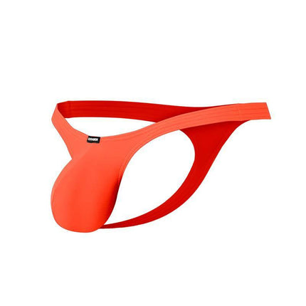 C4MSPXBUL04- Thong Bulge Plus Tangerine - ergonomic men's thong with supportive pouch in vibrant tangerine color.